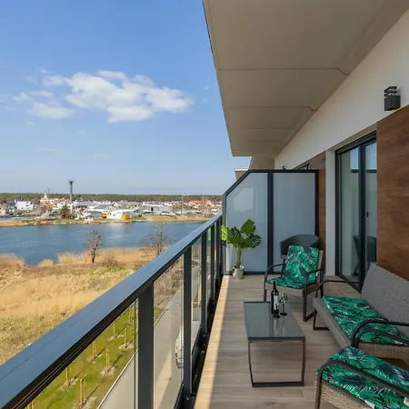 شقة Wellness & Riverfront With Parking By Renters Dziwnów